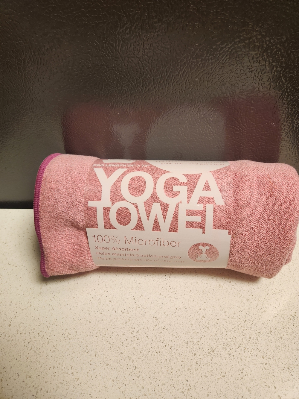 Yoga Towel - Pink 100% Microfiber